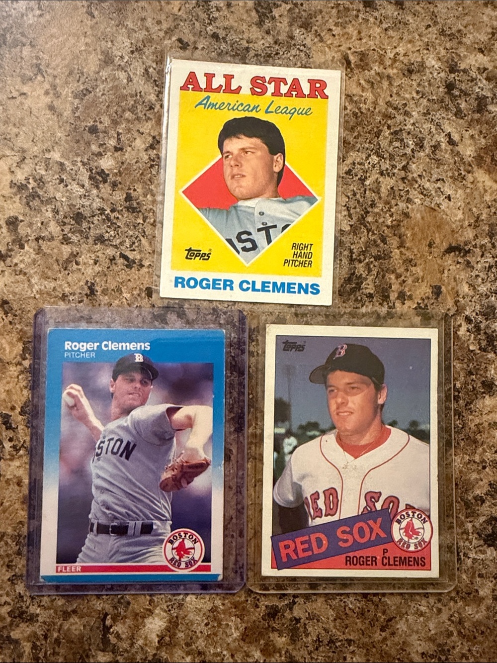 Topps Roger Clemens Baseball Card Set - 1987, ‘87, ‘88
